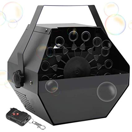 ATDAWN Portable Bubble Machine, Professional Automatic Bubble Maker with High Output for Outdoor/Indoor Use, Wireless Remote Control