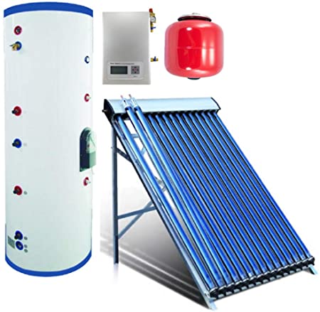 Duda Solar 200 Liter Water Heater Active Split System Dual Coil Tank Evacuated Vacuum Tubes Hot SRCC Certified