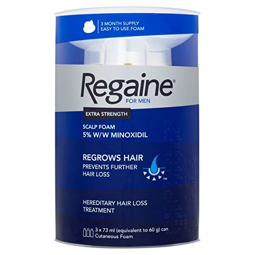 Regaine For Men Hair Regrowth Foam 3x 73 ml - Three Months Supply