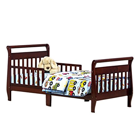 Dream On Me Classic Sleigh Toddler Bed, Cherry