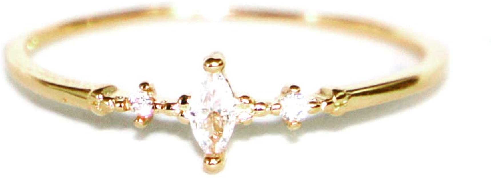 Gieschen Jewelers EDEN .925 Sterling Silver CZ Ultra Petite Engagement Ring