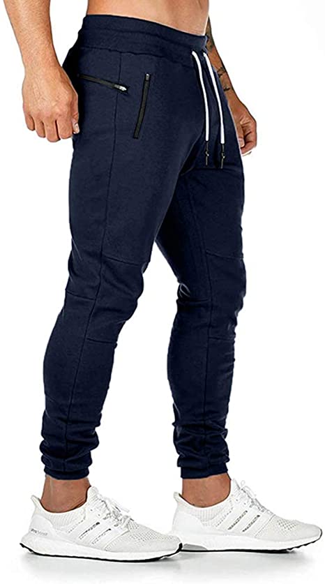 OSYS THX Mens Sweatpants Joggers Athletic Workout Track Running Pants with Zipper Pockets