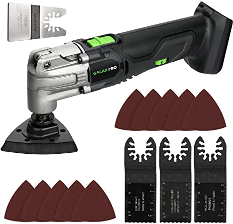 GALAX PRO 1.3A Oscillating Tool, 6 Variable Speed Oscillating Multi Function Power Tool Kit, Oscillating Angle:4°, Tool Only