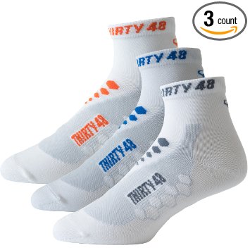 Thirty48 Low Cut Cycling Socks Unisex; Running, Spin Class, Hiking, Gym Training