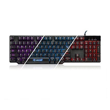 Azolt gReformer Stylish Multi-Color Half Mechanical Gaming Keyboard with LED Illumination For FPSMMOLOL