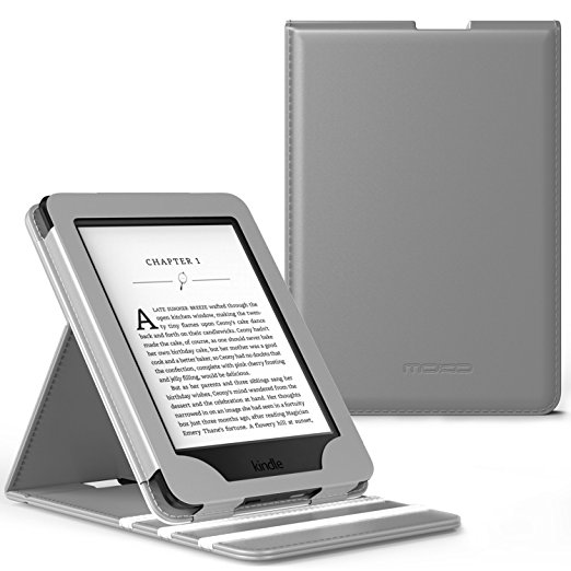 MoKo Case for Kindle Paperwhite, Premium Vertical Flip Cover with Auto Wake / Sleep for Amazon All-New Kindle Paperwhite (Fits All 2012, 2013, 2015 and 2016 Versions), GRAY