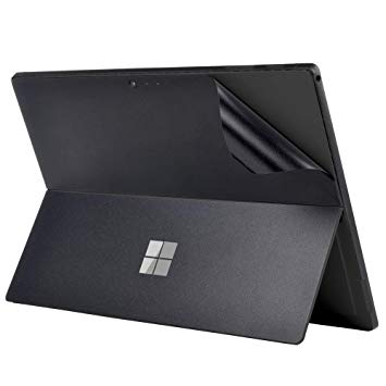 XISICIAO Ultra-Thin Body Sticker for New Microsoft Surface Pro6, Surface Pro(5th Gen) 2017 Released, Decal Back Sticker,Vinyl Decorative Laptop Cover Protector Accessories(Frosted Black)