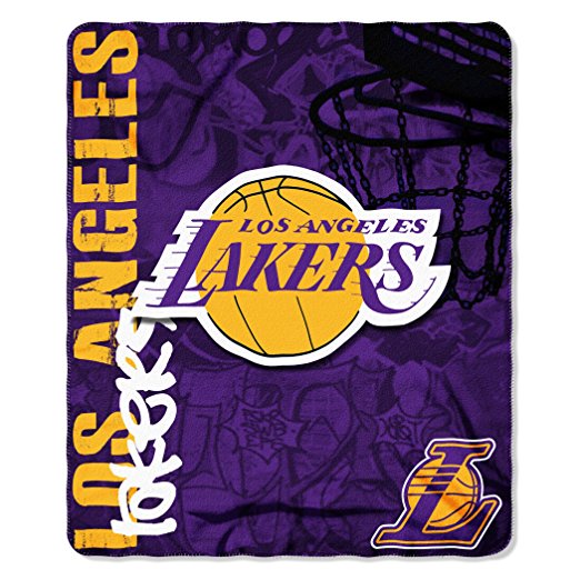 NBA Fleece Hard Knocks Design Throw Blanket (50 Inches by 60 Inches)