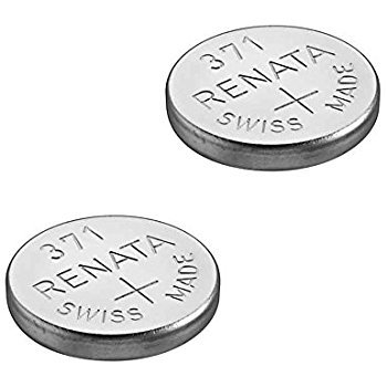 Renata Swiss Made Battery SR920SW 371 for Watch Silver 1.55v (Pack of 2 batteries)