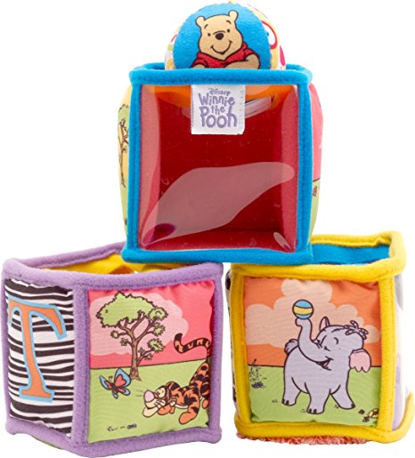 Disney Pooh Peek-A-Boo Soft Blocks (Discontinued by Manufacturer)