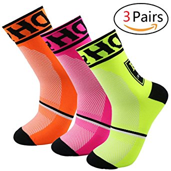 Yijiujiuer Men's Cycling Socks Sports Running Socks for Size 6-11