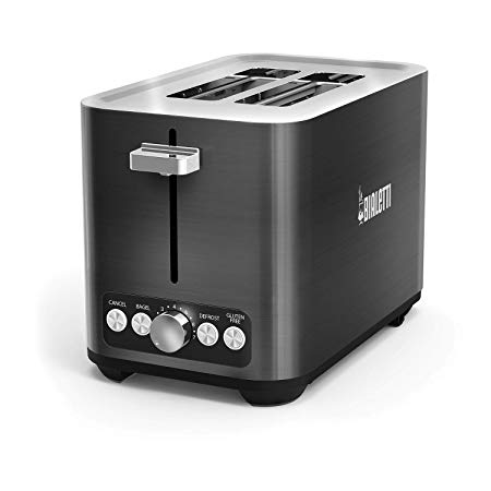 Bialetti 35046 2-Slice Toaster, Black Stainless Steel