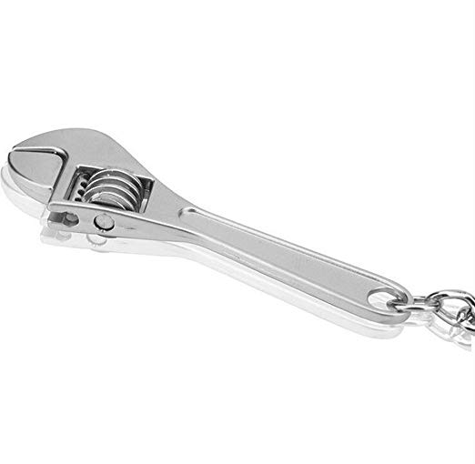 Fullkang Creative Tool Wrench Spanner Key Chain Ring Keyring Metal Keychain Adjustable
