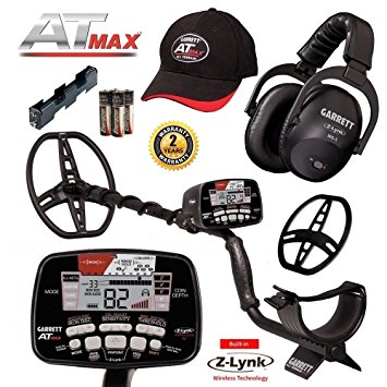 Garrett AT Max Metal Detector with Z-Lynk Wireless Headphone Plus Free Accessories