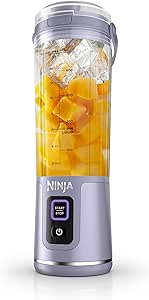 Ninja Blast Portable Blender, Cordless, 18oz. Vessel, Personal Blender For-Shakes and Smoothies, BPA Free, Leakproof-Lid and Sip Spout, USB-C Rechargeable, Dishwasher Safe, Tinted Lavender, BC151LD