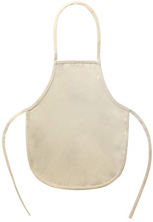 Canvas Corp 0146-NAT Twill Childs Apron 18"X14"-Natural