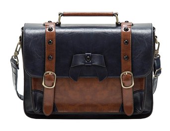 ECOSUSI Stylish Faux Leather Purses Girl's School Satchel Bag Gifts Ideas