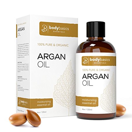 Argan Oil 4 Oz - 100% Pure & Organic Oil From Morocco - For Nails, Hair, Skin and Scalp