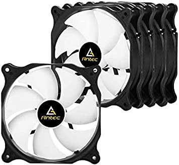 Antec PWM 120mm Case Fan, PC Fans, Computer Fans 1600±200 RPM, 4-pin Connector, PF12 Series 5 Packs