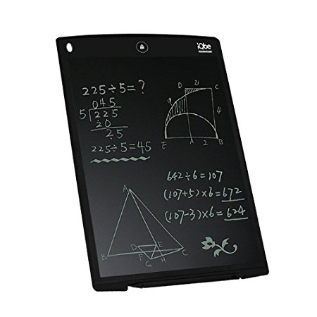 12Inch LCD Writing Board, iQbe Kids and Business Durable Writing Tablet eWriter, Convenient to Carry(Black)