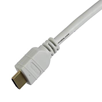 4 foot White High Speed HDMI Cable with Ethernet, 28 AWG, Tartan Cable brand