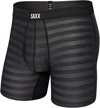 SAXX Men's Underwear -DROPTEMP™ Cooling Mesh Boxer Briefs with Built-In Pouch Support, Underwear for Men