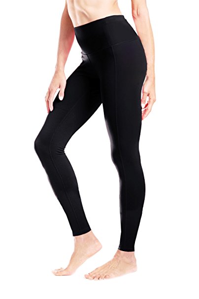 Yogipace (Petite Length 25“ insaem) Women's High Waisted Yoga Leggings Workout Gym Active Pants Back Pocket