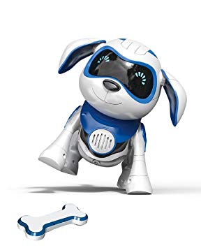 Yeezee Wirless Robot Puppy, Interactive Little Baby Pup with Magent Bone, Walking Talking Remote Control Dog, Robot Pet for Kids/Boys/Girls (BB-1)