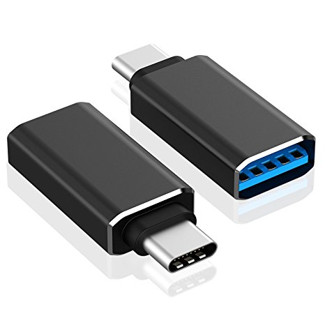 USB C Adapter, Rankie 2-Pack Hi-speed USB-C to USB-A 3.0 Adapter for USB Type-C Devices Including MacBook, ChromeBook Pixel, Nexus 5X, Nexus 6P, Nokia N1 Tablet and More - R1209
