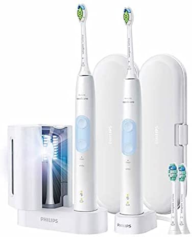 Philips Sonicare Optimal Clean Rechargeable Electric Toothbrush, 2-pack