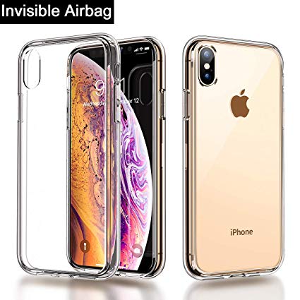 Case Compatible iPhone Xs Max, Crystal Clear Protective Cover Compatible Apple iPhone XsMax / iPhone Xs Plus / iPhone X Max 6.5 inch 2018 Ultra Slim Invisible Airbag protection by Ainope (Transparent)