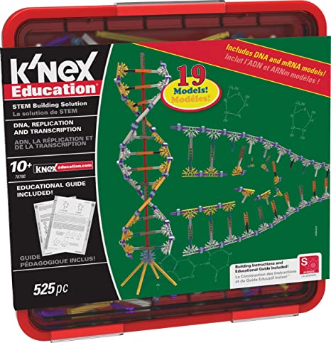K’NEX Education DNA Replication and Transcription Set for Ages 10  Science Educational Toy, 525 Pieces