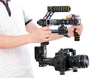 Assembled 32 Bit Control Board CAME-7500 3 Axis Gimbal DSLR Stabilizer Ready to Use with Battery and Charger