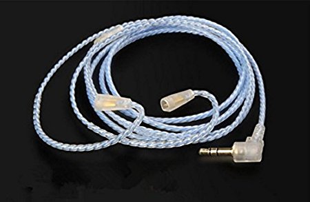New High Quality Handmade Custom OCC Silver Plated Upgrade Audo earphone Cable For IE80 IE8i IE8 - Blue