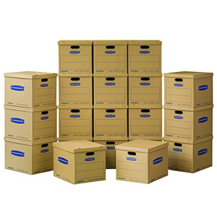 Bankers Box SmoothMove Classic Moving Boxes, Medium, 20-Pack, No Tape Required (7717205)