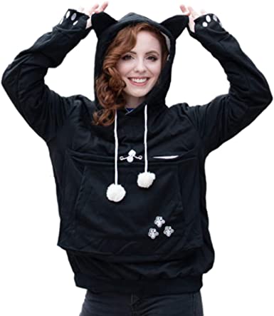 Kei Tomlison Unisex Big Pouch Hoodie Long Sleeve Pet Cat Dog Holder Carrier Sweatshirt