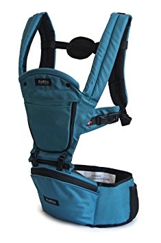 MiaMily HIPSTER  Child & Baby Carrier, Perfect 360 Backpack Alternative for Hiking with 9 Carrying Positions and Ergonomic Design with Hip Protection for Toddler or Infant (Aqua Blue)
