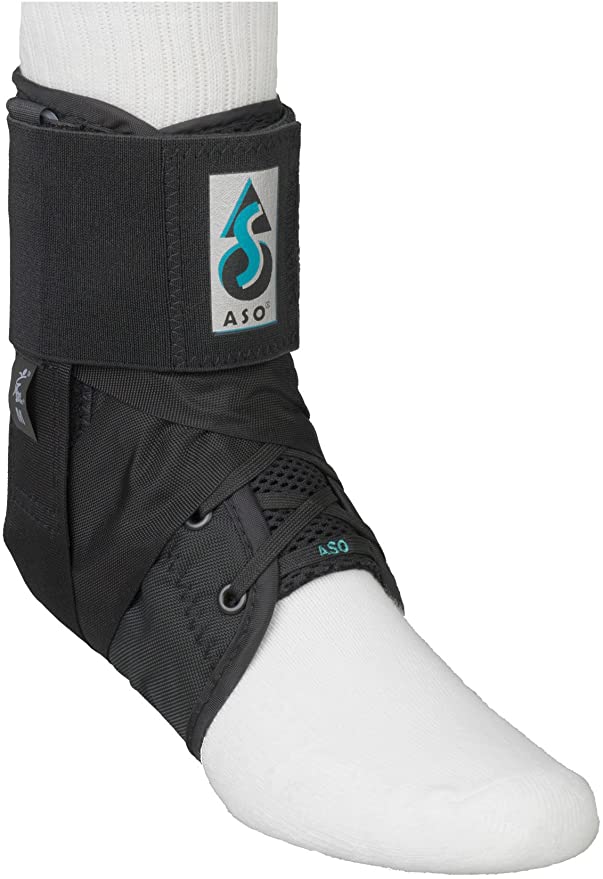 ASO Ankle Stabilizing Orthosis w/inserts (Small - Black)