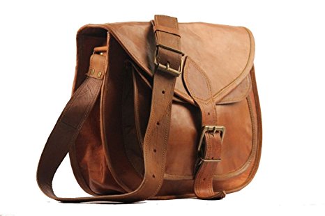 Handmadecraft 9" X 7" Brown ,Genuine Leather Women's Bag /Handbag / Tote/purse/ Shopping Bag