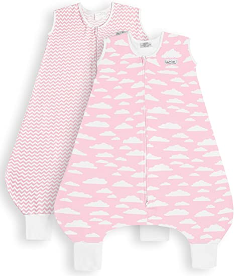 BaeBae Goods Pink Clouds Leg Sleep Bag Wearable Blanket