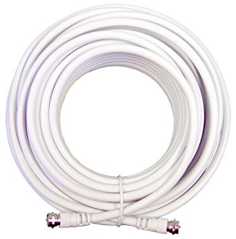 Wilson Electronics 20 ft. White RG6 Low Loss Coax Cable (F-Male to F-Male)