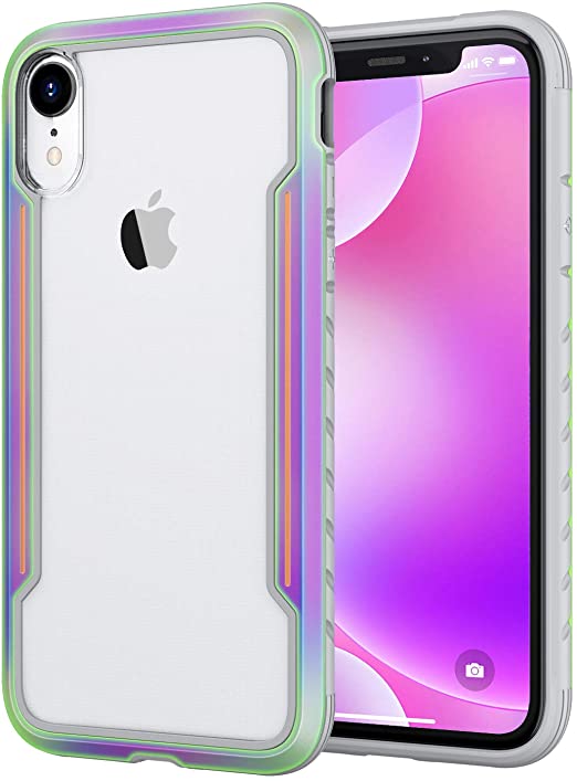 Lonlif Designed for iPhone XR Case with TPU Protective Case, Edge Shockproof Protection for iPhone XR 6.1 inch (Iridescent)