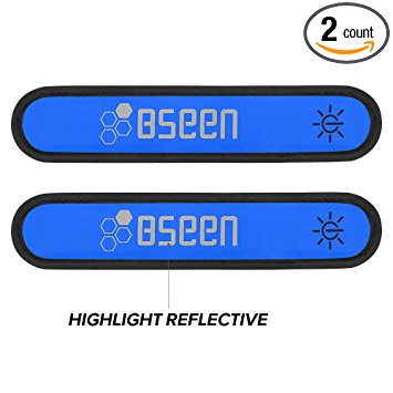 1 Pack for 2 PCS-Bseen LED armband, running armabnd, led bracelet glow in the dark-safety running gear.Use for all size.