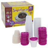 Disposable Cups for Use in Keurig 20 Brewers - Simple Cups 20 - 50 Cups Lids and Filters - Use Your Own Coffee in 20 K-Cups