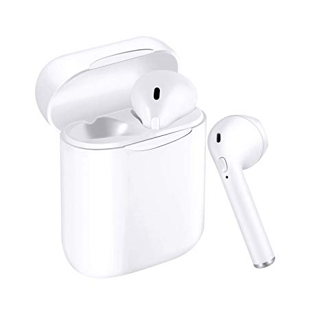 True Wireless Bluetooth 5.0 Headphones,in-Ear Wireless Earbuds Stereo Mini Bluetooth Headset with Microphone IPX5 Anti-Sweat Sports Earbuds,Earphones Compatible with Apple/Airpods/Android/iPhone