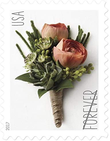 Forever Stamp USPS Celebration Boutonniere, Sheet of 2