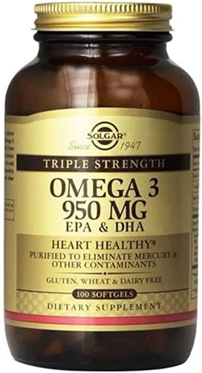 Solgar - Triple Strength Omega 3 EPA & DHA 950 Mg, 100 Softgels (FFP)