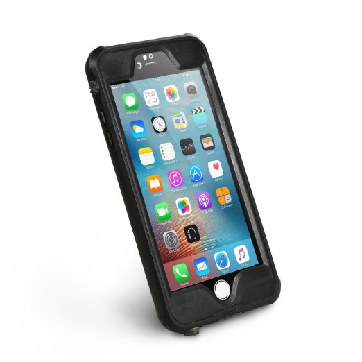 Waterproof Case for iPhone 6s, Merit SHIELD Series IP68 Protection Rating Waterproof Snow-proof Shockproof and Dirt-poof Protective Case for iPhone 6/6s 4.7 inch (Black)