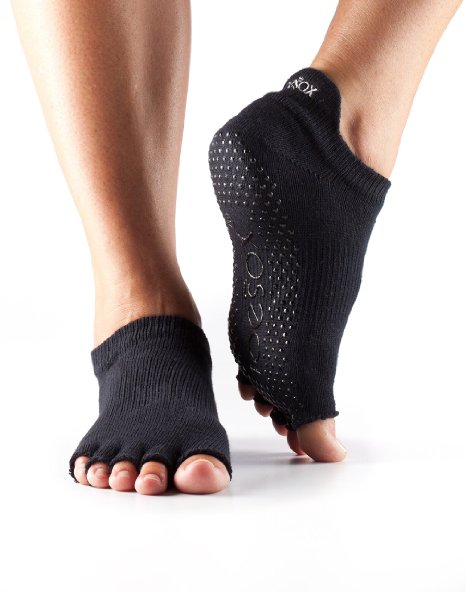 ToeSox Women's Grip Half Toe Low Rise Socks