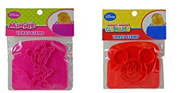 Disney Mickey and Minnie Toast Stamp / Waffle Stamp Set